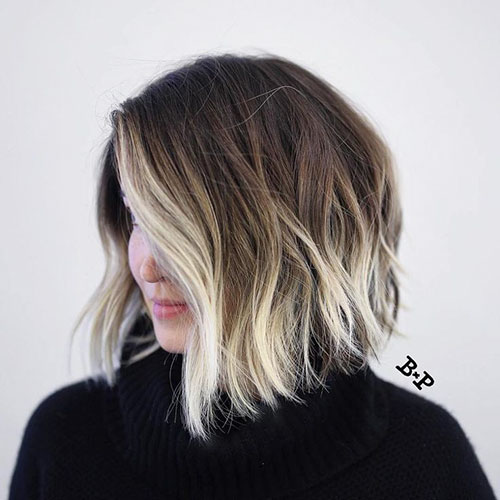 Brown To Blonde Ombre Short Hair