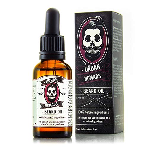 Urban Nomads Best Beard Oil, Fresh Ripe Orange Scent with Herbal and Ginger Elements, Natural Balm &...