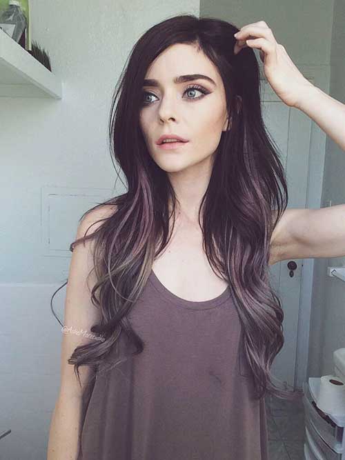 Black Ombre Color Hairstyles