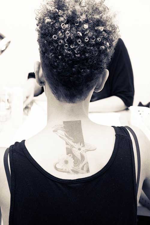 Tapered Natural Hairstyles Back View