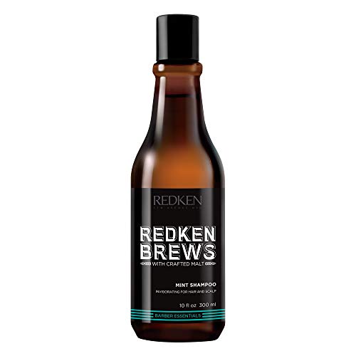 Redken Brews Mint Shampoo For Men, Energizing Mint Scent With Menthol For Soothing , 10.1 Fl Oz...