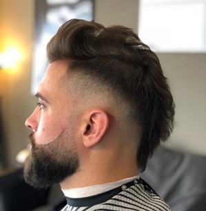 Burst fade mullet