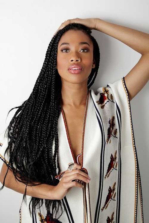 Very Long Box Braids Hairstyles