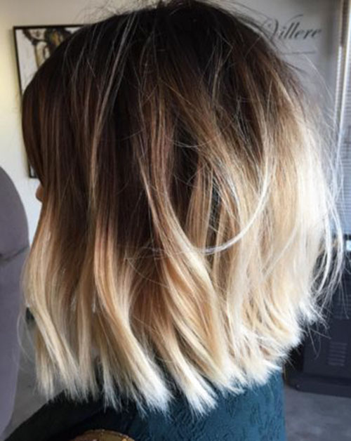 Ombre Brown To Blonde Short Hair