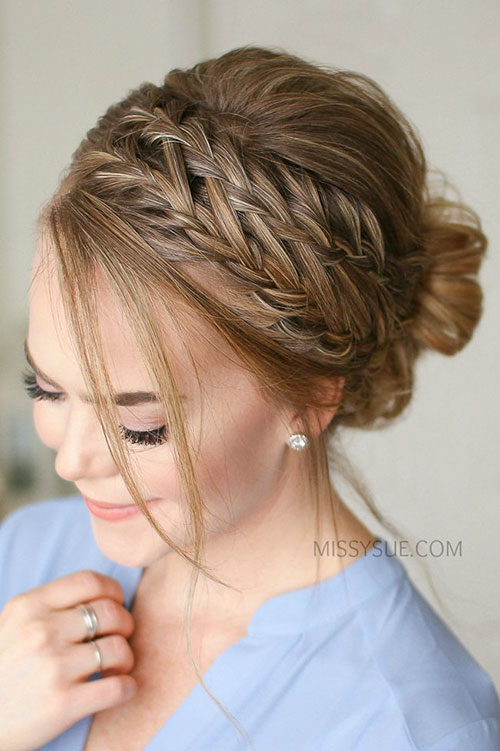 Braided Hair In A Bun