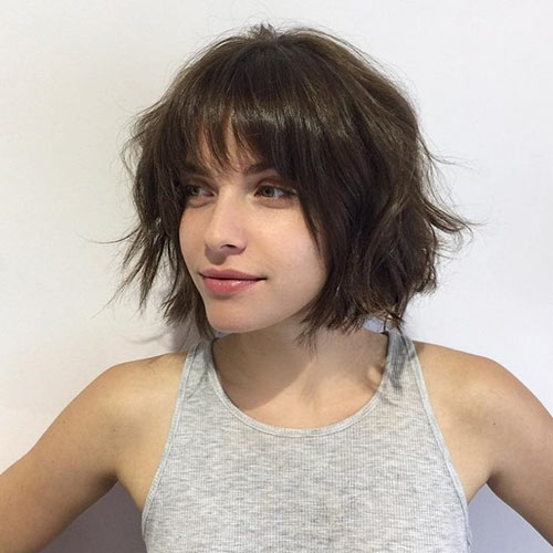 Short Layered Bob Hairstyles With Bangs