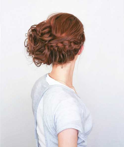 Chic Updo with Braid Hairtyles