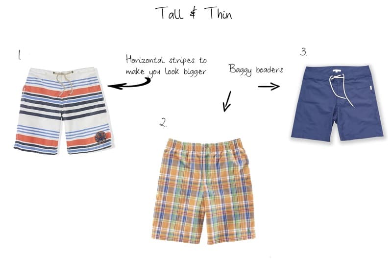 types of swim shorts