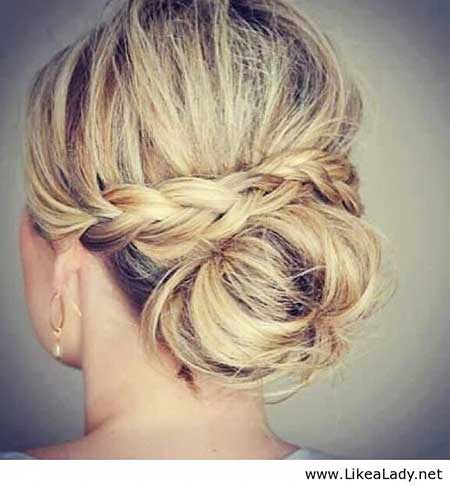 Buns, Low, Bun, Updo, Fishtail