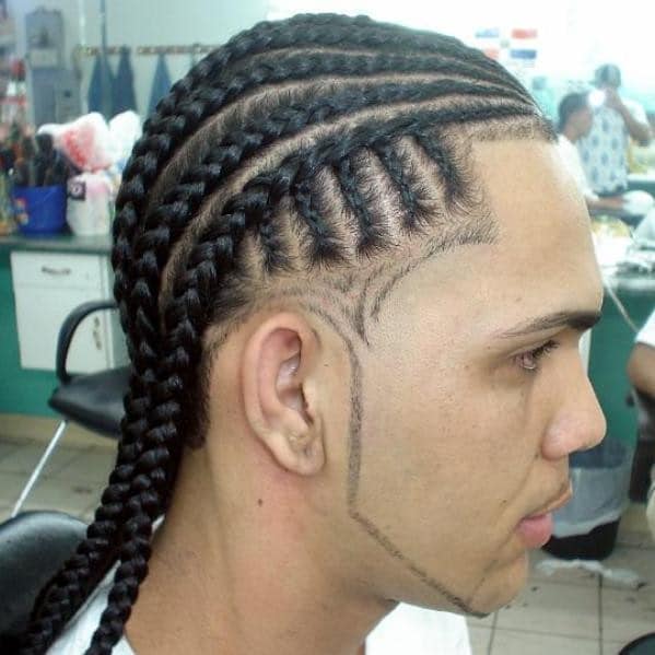 Mens Braids White