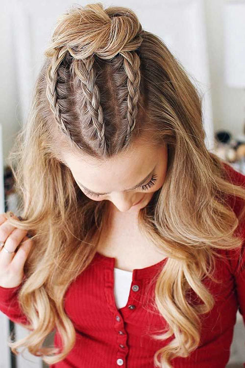 Braided Hair With Bun