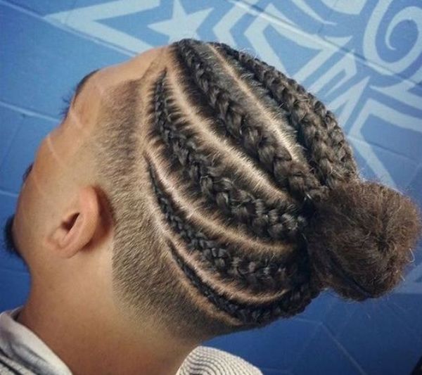 Man Bun Cornrows