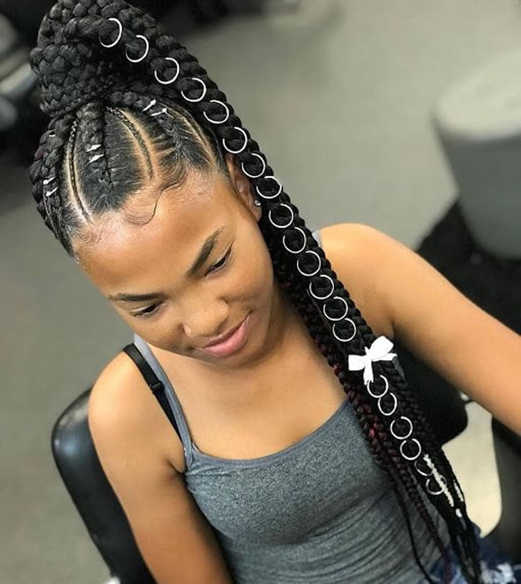 Ghana cornrow braids hairstyles 2019-2020