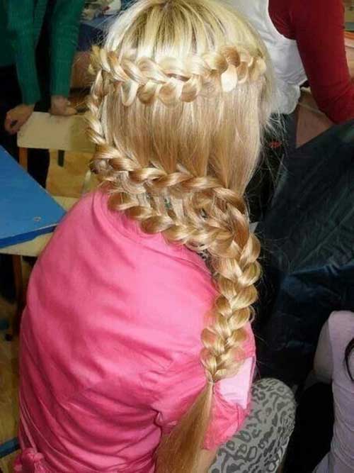 Cute Blonde Braided Hair