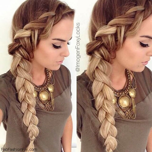 Side Braid Long Hair