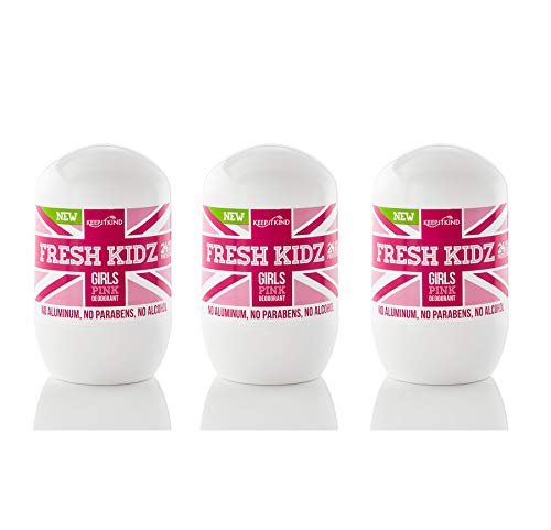 Keep it Kind Fresh Kidz Natural Roll On Deodorant 24 Hour Protection for Kids & Teens - Girls"Pink"...