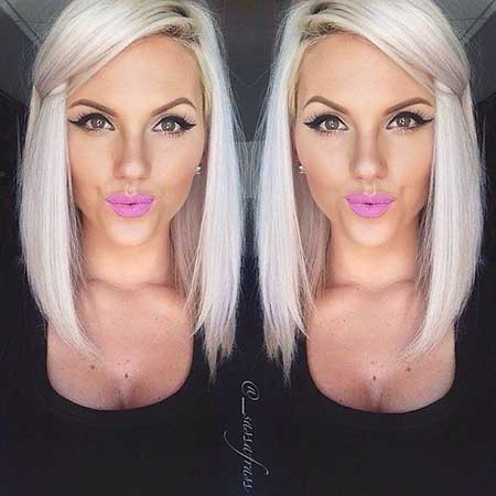 Platinum Hair Platinum Blonde Bobs, Long Bob, İdeas, Photos, 