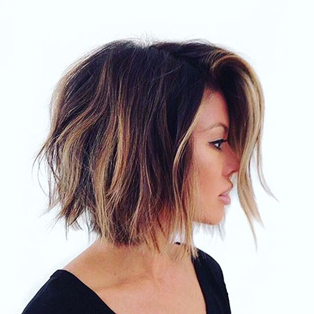 Balayage Bob Hair Dark