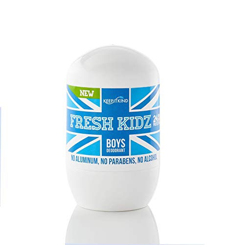 Keep it Kind Fresh Kidz Natural Roll On Deodorant 24 Hour Protection for Kids - Boys "Blue" 1.86...