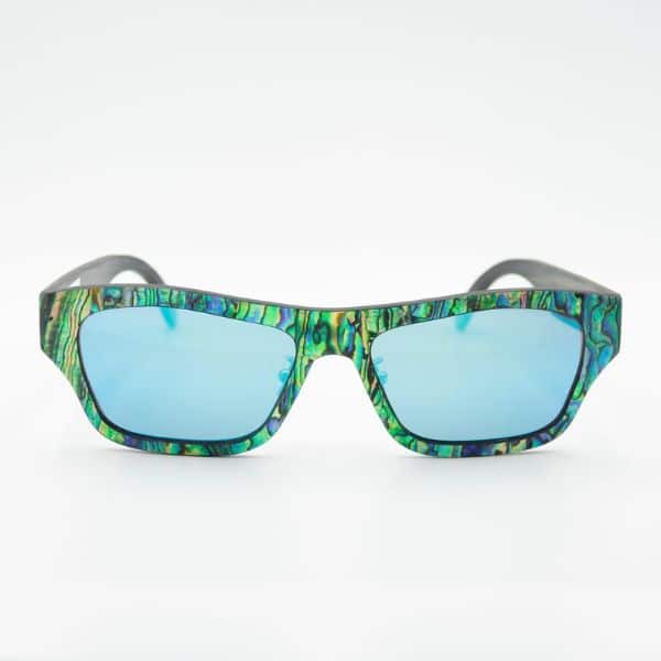 mens wooden abalone sunglasses