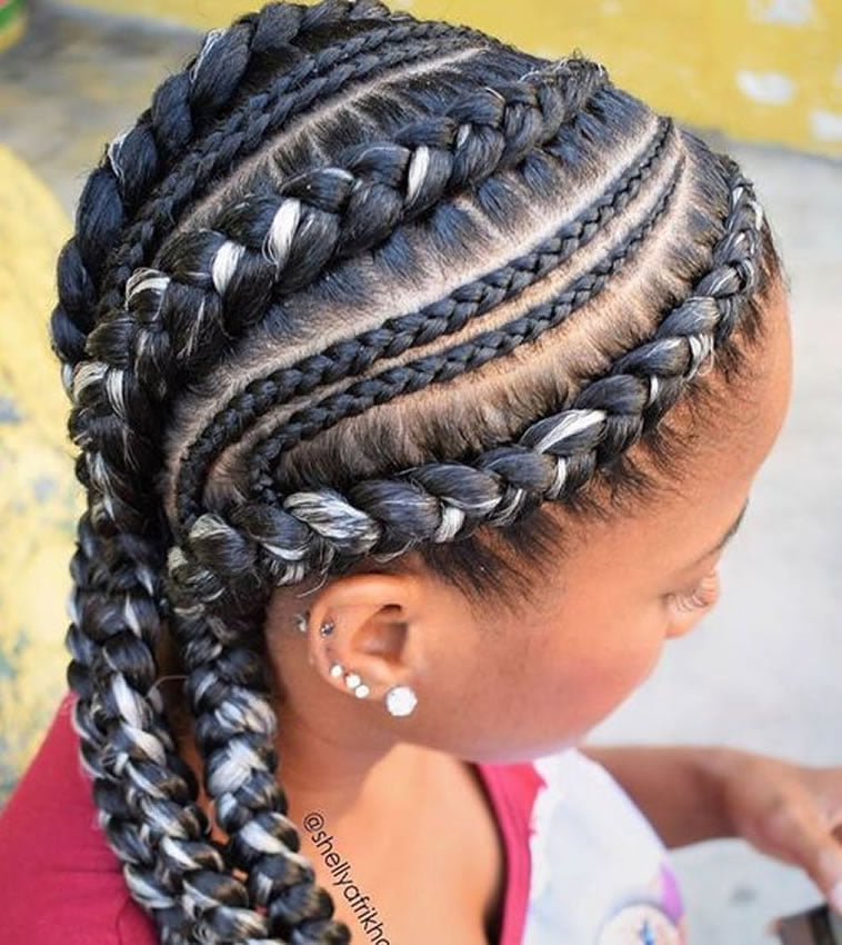 Ghana cornrow braids hairstyles 2019-2020