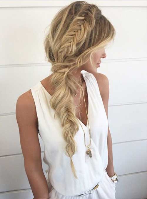 Simple Side Braid Hairstyles for Long Hair