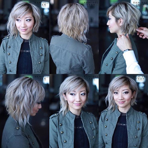 Short Layered Bob With Bangs