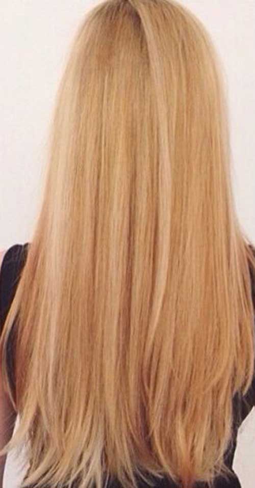 Long Strawberry Blonde Straight Hairstyles