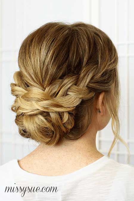 Professional, Updo, Fishtail, Low