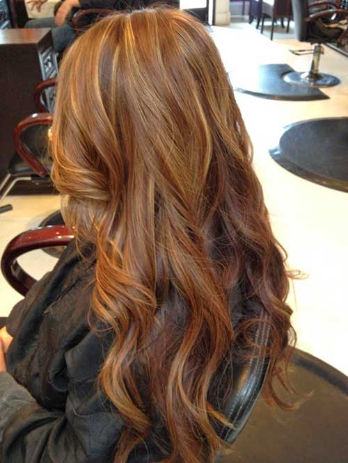 Long Dark Strawberry Blonde Hairstyles