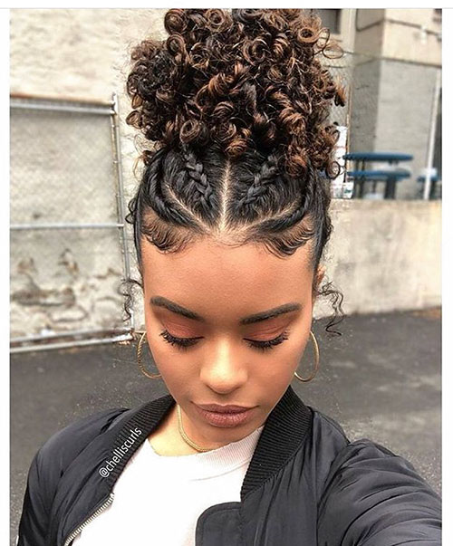 Braided Hairstyles In A Bun