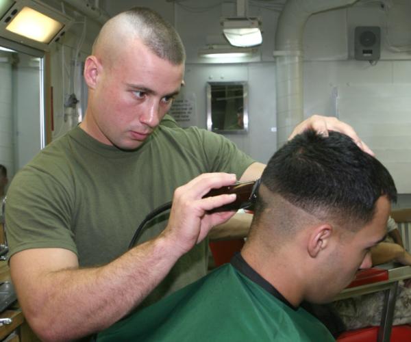 military crew cut