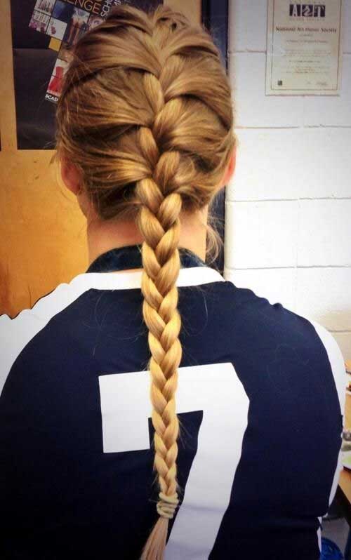 Braided Volleyball Long Hair