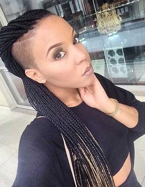 Shaved Hairstyles African Braids