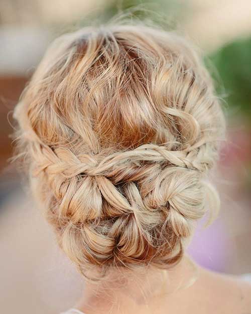 Cute Braided Wedding Blonde Hair