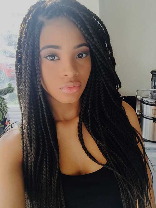 Braids Long Hair Styles for Black Women