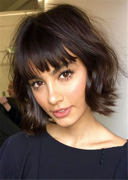 Short Layered Hair With Bangs