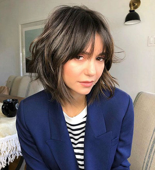 Short Layered Hair With Bangs