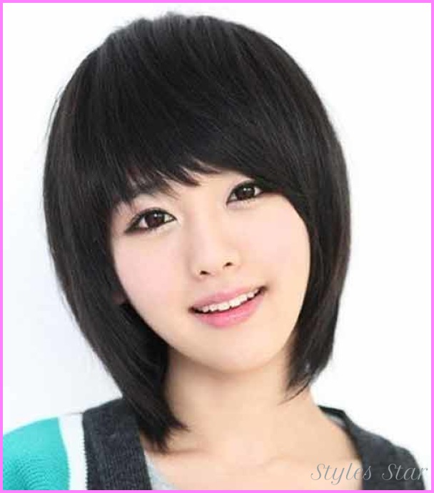 Korean haircut for girls with round face - StylesStar.Com