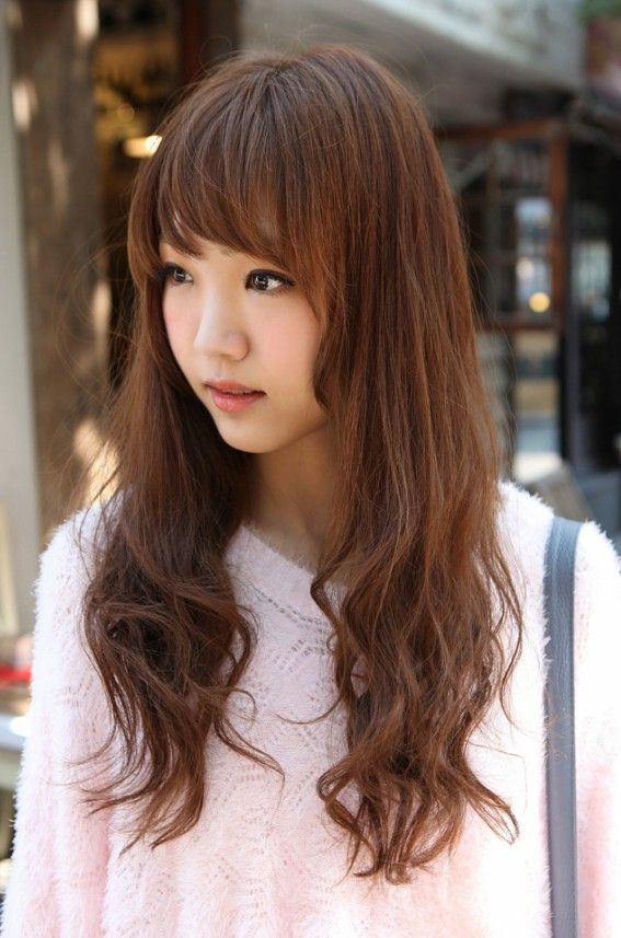 Korean Girls Long Hairstyle | Haircuts for long hair with ...