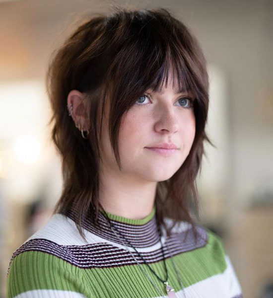 Shaggy Mullet With Medium Fringe