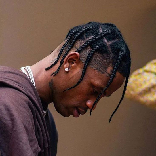 Travis Scott Braids with Undercut