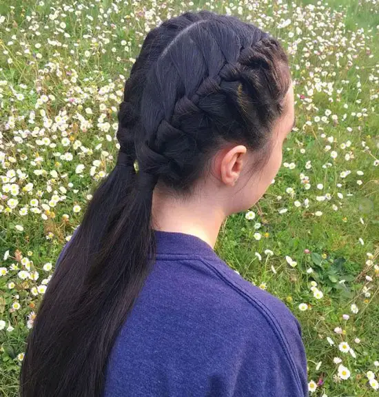 Wrapped French Braid Pigtails