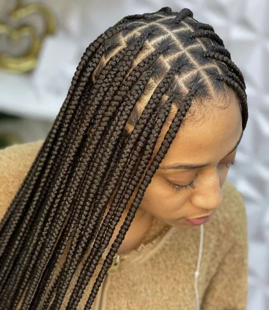 Knotless Medium Box Braids