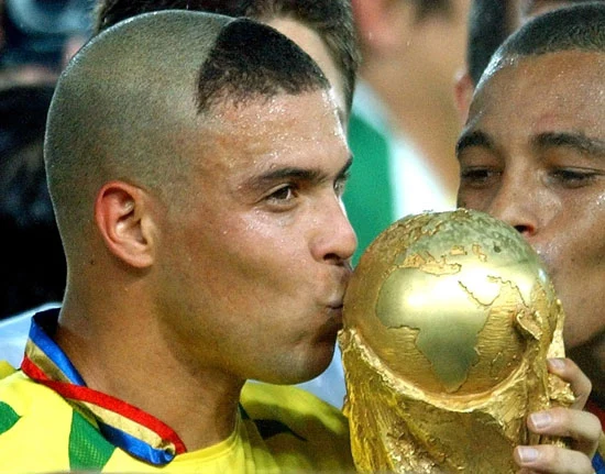 Ronaldo Holds the World Cup