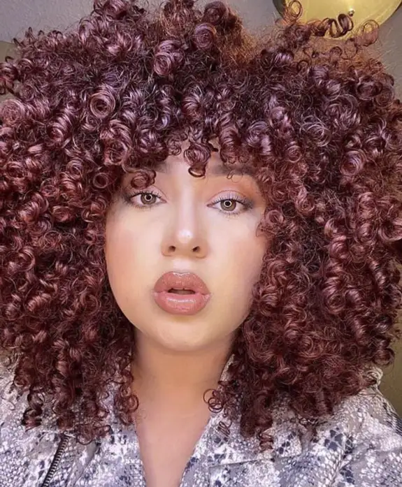 Corkscrew Spiral Perm on Afro