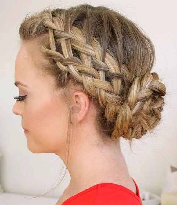 Double braided bun