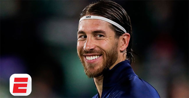 Sergio Ramos headband hairdo