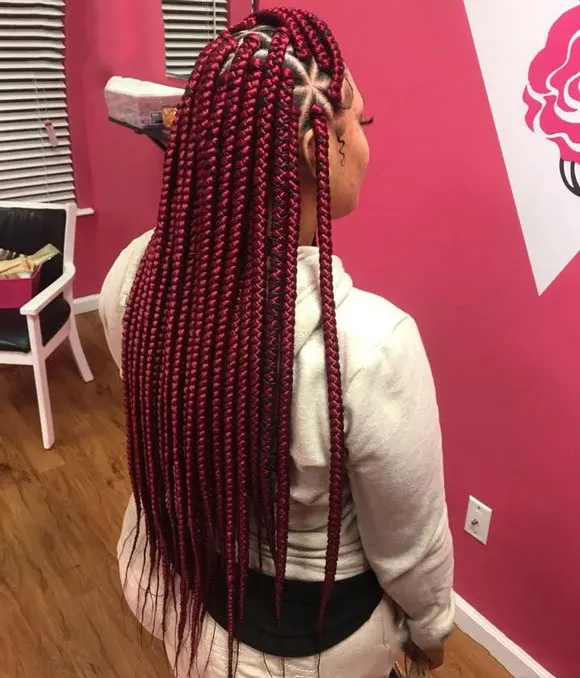 Triangle Box Braids