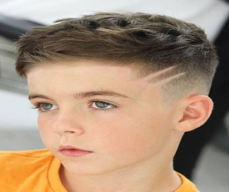 Scissor Haircut With Design